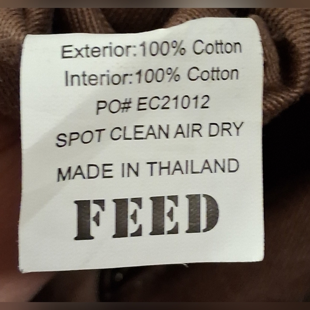 NWOT Feed 25 Go-To Army Green Durable Cotton Casual Unisex Tote Purse Bag - Picture 14 of 14